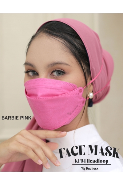 DUCHESS FACE MASK K94 HEADLOOP - BARBIE PINK DUCHESS FACE MASK K94 HEADLOOP - BARBIE PINK